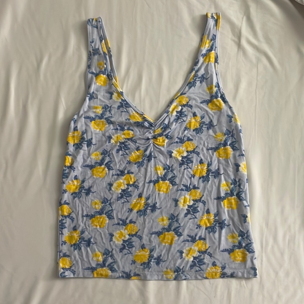 American eagle soft and sexy floral tank, size M